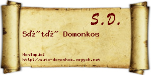 Sütő Domonkos névjegykártya